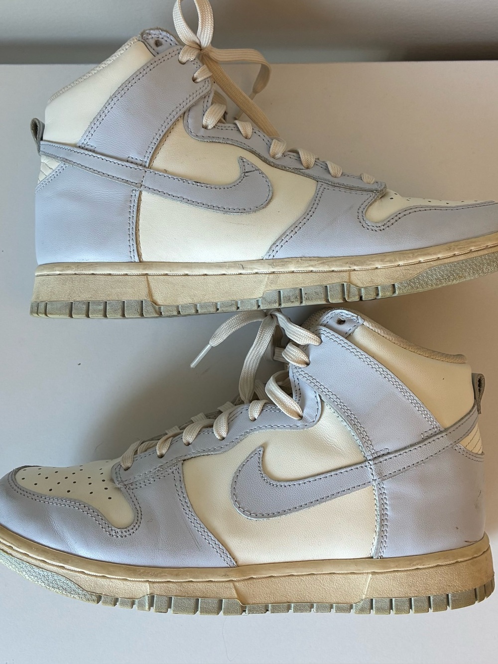 Nike Dunk High Football Grey Sail Women's High Top Sneakers Size 8 - Picture 4 of 6